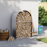 Vidaxx Brennholzlager 80x45x120 cm verzinkter Stahl silberfarben