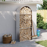 Vidaxx Brennholzlager 80x45x190 cm verzinkter Stahl silberfarben