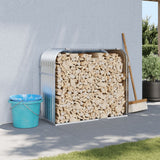 Vidaxx Brennholzlager 120x45x100 cm verzinkter Stahl silberfarben