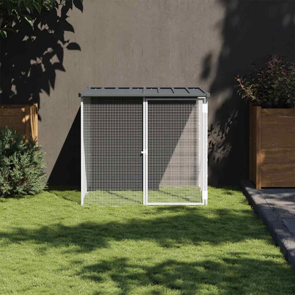 Vidaxx Hühnerstall mit Dach 103x98x90 cm verzinkter Stahl Anthrazit