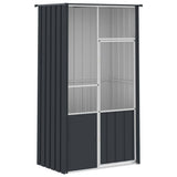 Vidaxxl Vogelkäfig 115 x 78 x 200 cm, verzinkter Stahl, Farbe Anthrazit