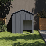 Vidaxxl Hundehütte mit Dach 117x103x123 cm verzinkter Stahl Anthrazit
