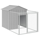 Vidaxxl Hundehütte mit Dach 117x201x123 cm aus verzinktem Stahl