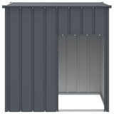 Vidaxxl Hundehütte mit Dach 110x103x109 cm verzinkter Stahl Anthrazit