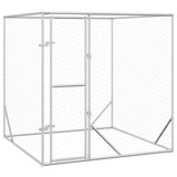 Vidaxxl Outdoor-Hundezwinger 2x2x2 m aus verzinktem Stahl silber