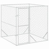 Vidaxl Dog Kennel pour l'extérieur de 2x2x2 m Galvanisé en acier argent