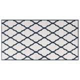 Vidaxx wendbarer Outdoor-Teppich 80x150 cm Marineblau und Weiß