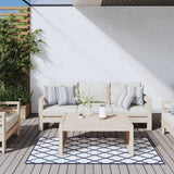Vidaxx wendbarer Outdoor-Teppich 80x150 cm Marineblau und Weiß