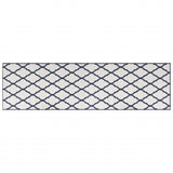 Vidaxx wendbarer Outdoor-Teppich 80x250 cm Marineblau und Weiß