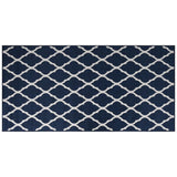 VIDAXL RAGGIO OUTDOOR REVERSIBILE 100x200 cm blu navy e bianco