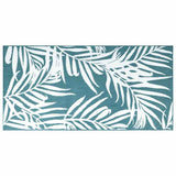 Vidaxx wendbarer Outdoor-Teppich 80x150 cm Aqua und Weiß