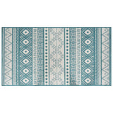 Vidaxx wendbarer Outdoor-Teppich 80x150 cm Aqua und Weiß