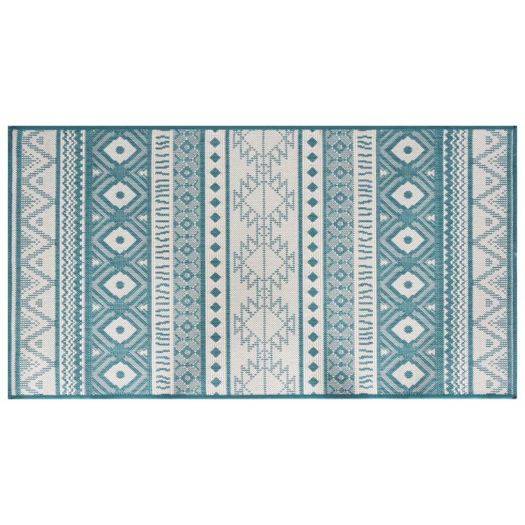 Vidaxl utomhusmatta reversibel 80x150 cm aqua och vit