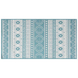 Vidaxx wendbarer Outdoor-Teppich 80x150 cm Aqua und Weiß