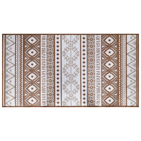 Vidaxx wendbarer Outdoor-Teppich 80x150 cm braun und weiß