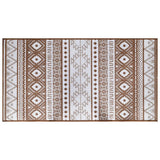 Vidaxx wendbarer Outdoor-Teppich 80x150 cm braun und weiß