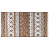 Vidaxx wendbarer Outdoor-Teppich 80x150 cm braun und weiß