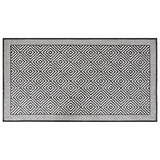 Vidaxx wendbarer Outdoor-Teppich 80x150 cm grau und weiß