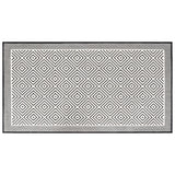 Vidaxx wendbarer Outdoor-Teppich 80x150 cm grau und weiß