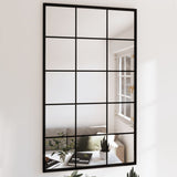 Vidaxl Wall Mirrors 3 St 100x60 cm kovová černá