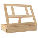 Vidaxxl Tischstaffelei mit Schublade 33,5x25,5x7 cm massives Kiefernholz