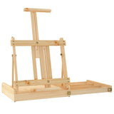 Vidaxx Tischstaffelei mit Schublade 41,5x37x12 cm massives Kiefernholz