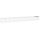 VidaXL Hühnerstall mit Dach 1003 x 98 x 90 cm, verzinkter Stahl, Anthrazit
