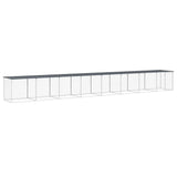 VidaXL Hühnerstall mit Dach 803 x 98 x 90 cm, verzinkter Stahl, Anthrazit
