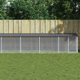 VidaXL Hühnerstall mit Dach 803 x 98 x 90 cm, verzinkter Stahl, Anthrazit