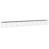VidaXL Hühnerstall mit Dach 1003 x 98 x 90 cm, verzinkter Stahl, Anthrazit