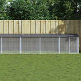 VidaXL Hühnerstall mit Dach 1003 x 98 x 90 cm, verzinkter Stahl, Anthrazit