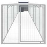 VidaXL Hühnerstall mit Auslauf 110x1017x110 cm Stahl Anthrazit