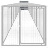 VidaXL Hühnerstall mit Auslauf 110x1221x110 cm Stahl Anthrazit