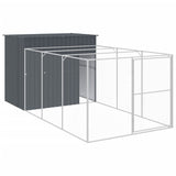 Loft Vidaxl s během 214x457x181 cm galvanizovaný ocelový antracit