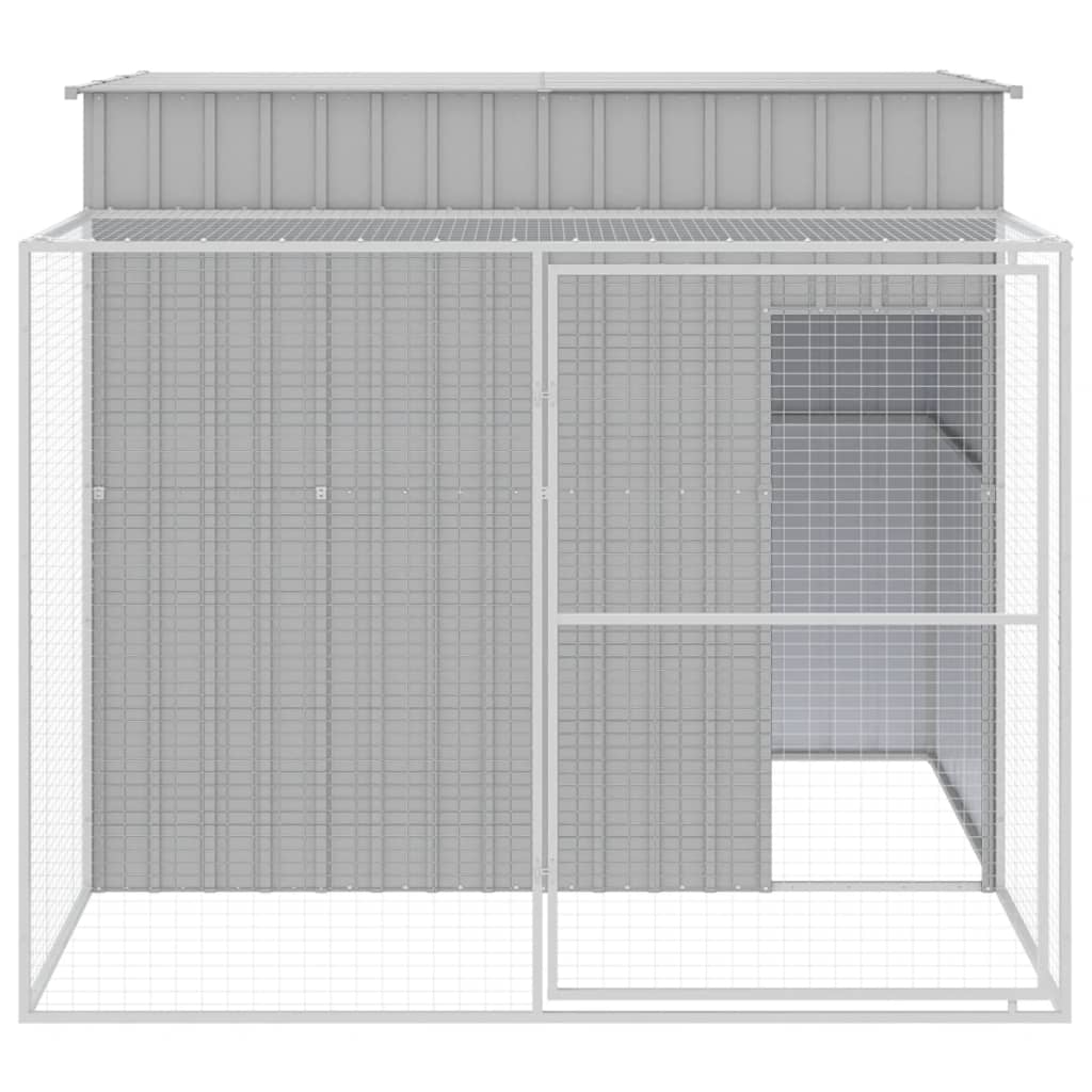 Vidaxl Dog Loft z RUN 214X253X181 CM STAL STARY