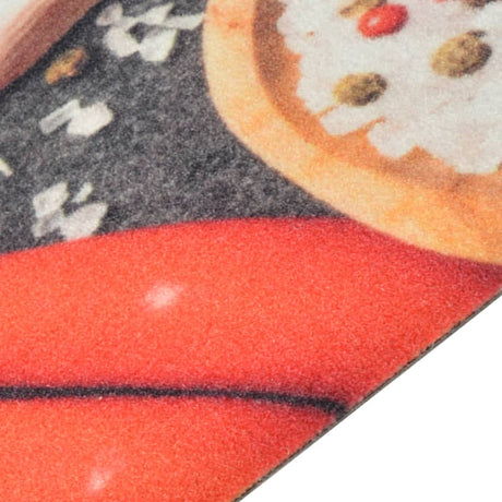 Vidaxx Küchenmatte waschbarer Gemüsedruck 45x150 cm Samt