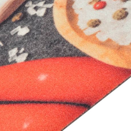 Vidaxx Küchenmatte waschbarer Gemüsedruck 60x300 cm Samt