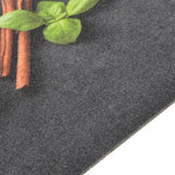 Vidaxx Küchenmatte waschbarer Kräuterdruck 60x180 cm Samt