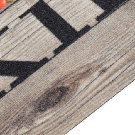 Vidaxx Küchenmatte waschbarer Kochdruck 60x300 cm samtgrau