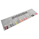 Vidaxl Kitchen Mat Washable Shoezone Print 45x150 cm fløyel