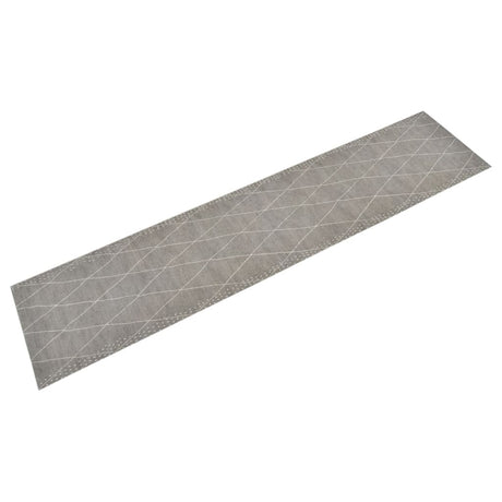 Vidaxx Küchenmatte waschbar kariert 60x300 cm Samt