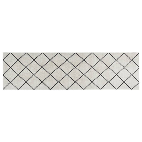Vidaxx Küchenmatte waschbar kariert 45x150 cm Samt