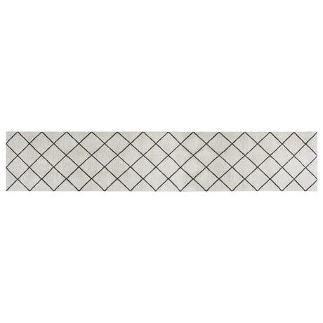 Vidaxx Küchenmatte waschbar kariert 60x300 cm Samt