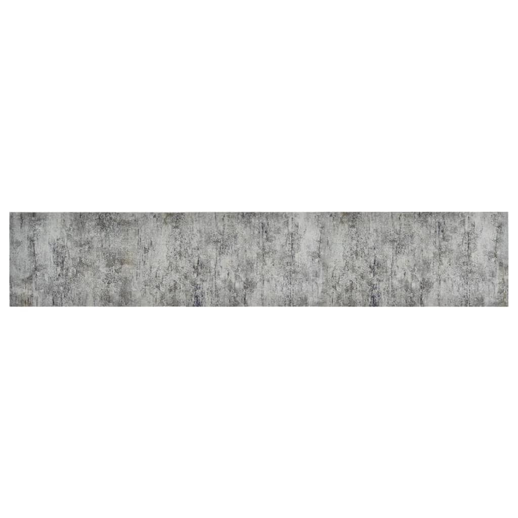 Vidaxl Kitchen Mat Washable Concrete Print 60x300 cm Velvet