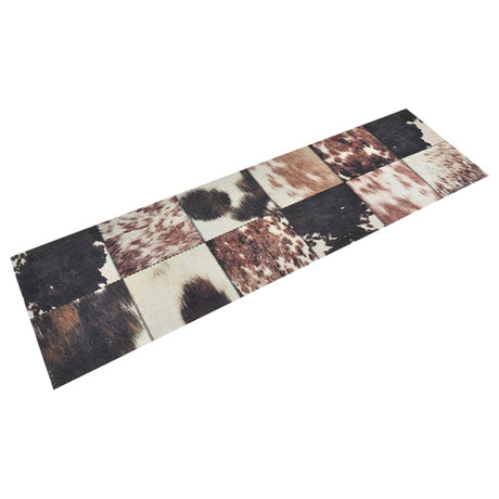 Vidaxx Küchenmatte waschbarer Tierhautdruck 45x150 cm Samt