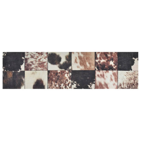Vidaxx Küchenmatte waschbarer Tierhautdruck 45x150 cm Samt