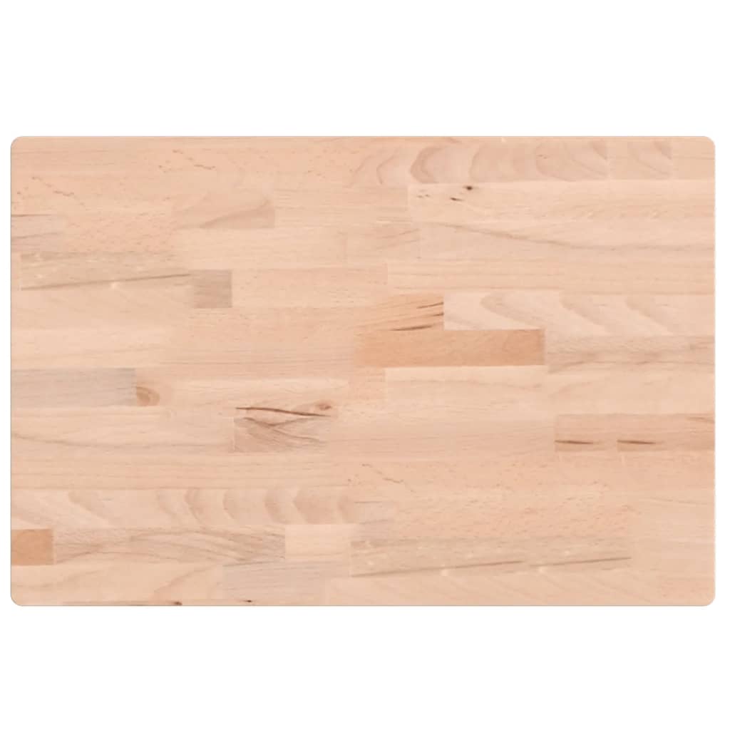 Vidaxx Waschtischplatte 60x40x4 cm massives Buchenholz