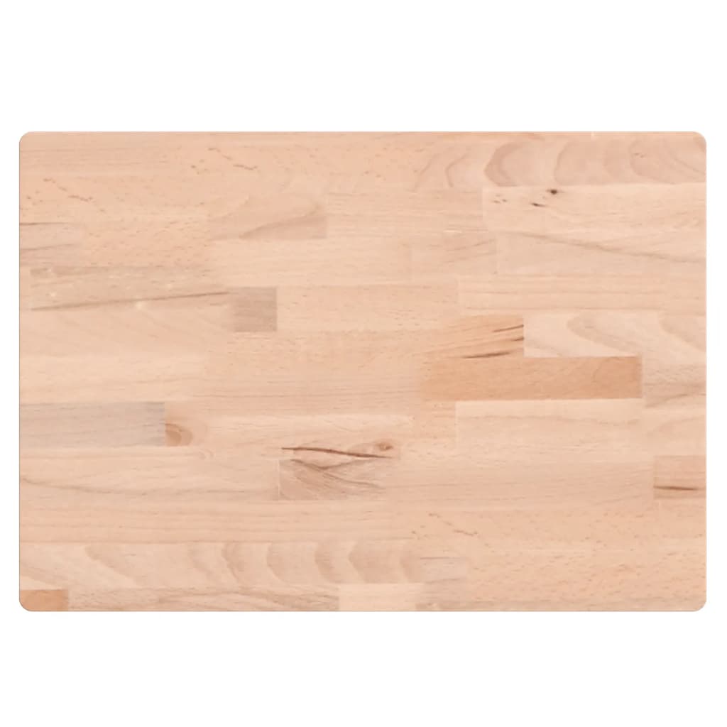 VidaXL Schneidebrett 50x35x4 cm massives Buchenholz