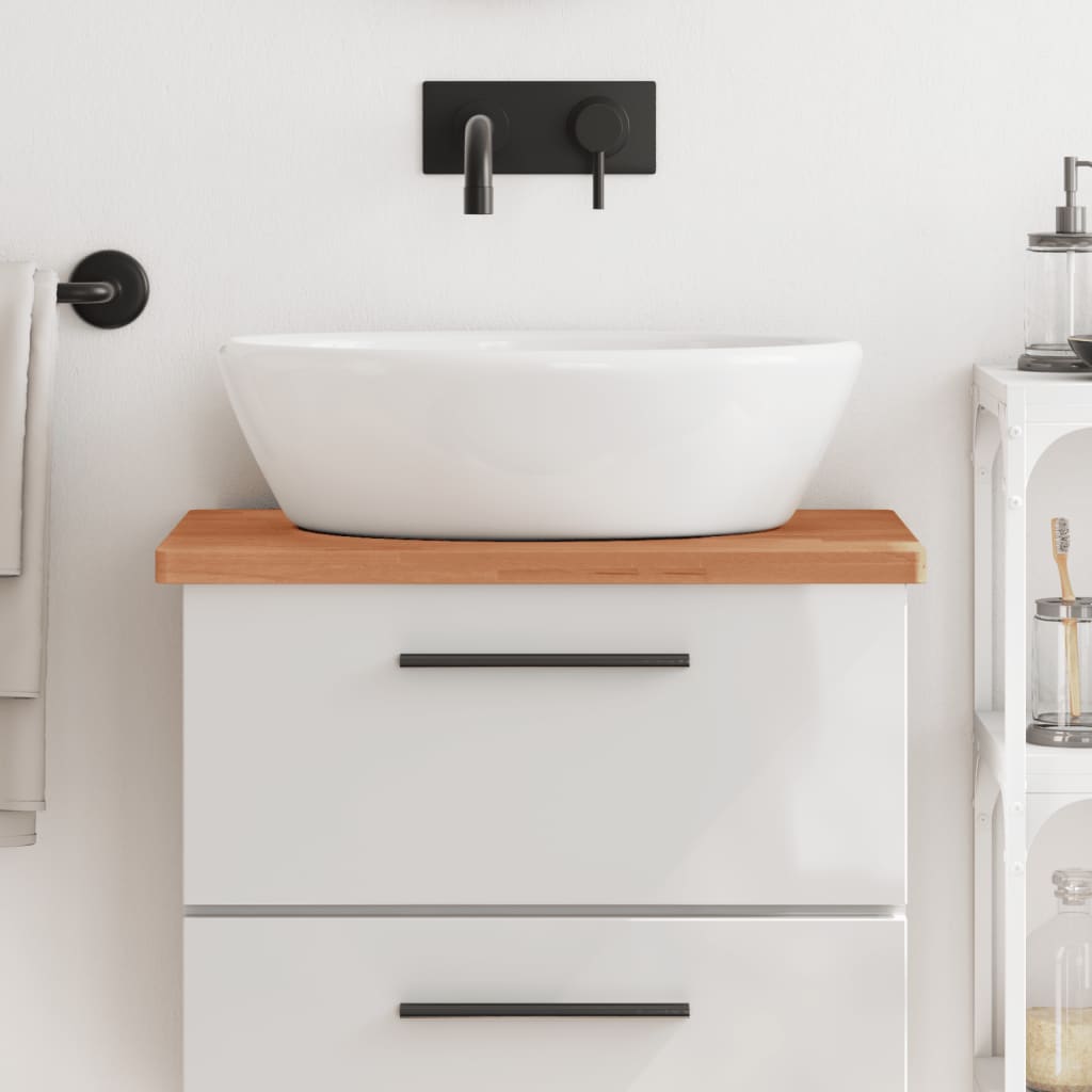 Vidaxl Washbasin Sheet 60x40x2.5 cm Legno di faggio solido