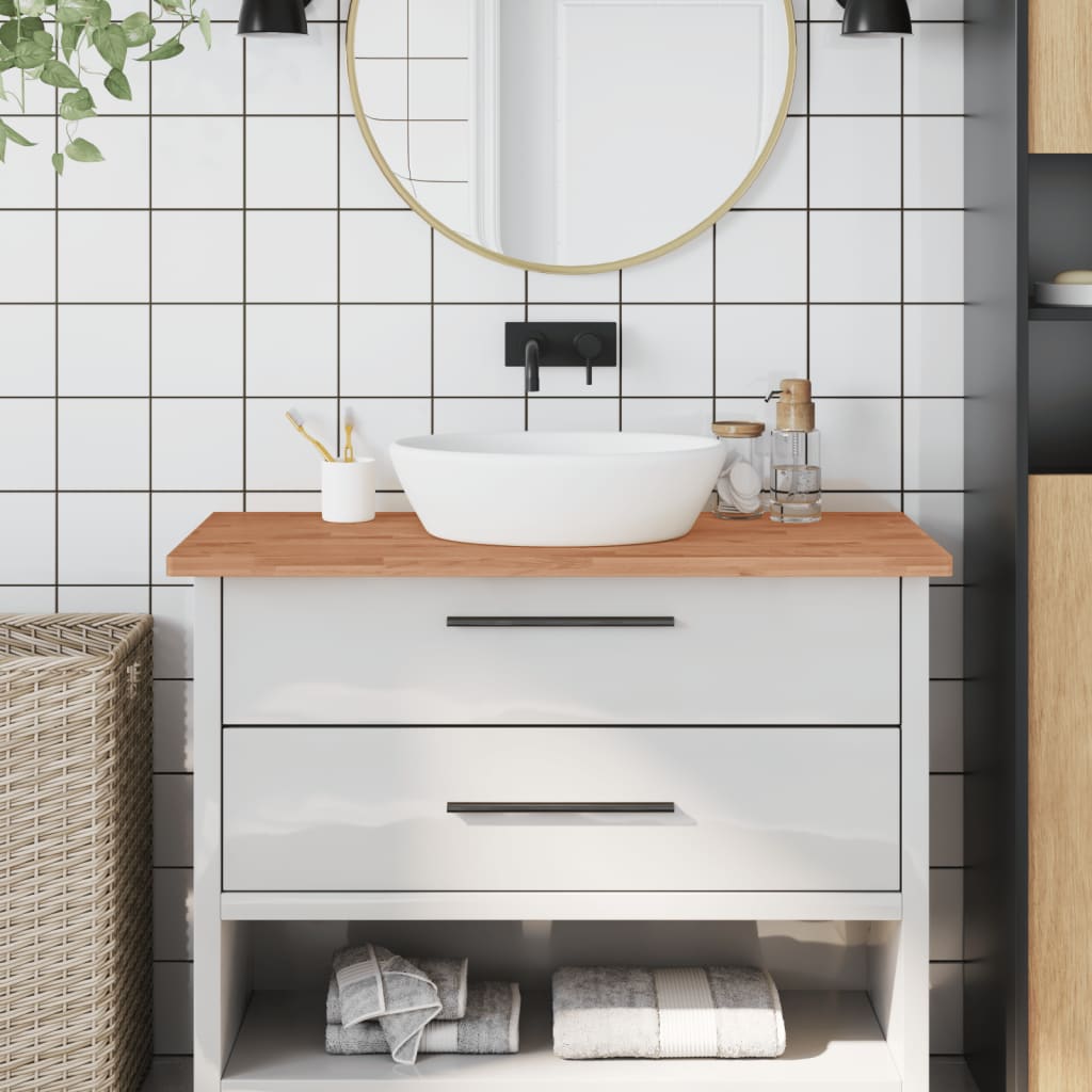 VidaXL Washbasin Blad 100x60x2.5 cm Solid beech wood